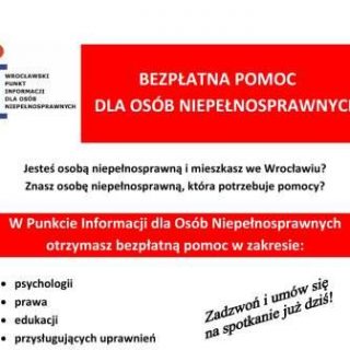 plakatWPIONmaly 320x320 - Wrocławski Punkt Informacji dla Osób Niepełnosprawnych