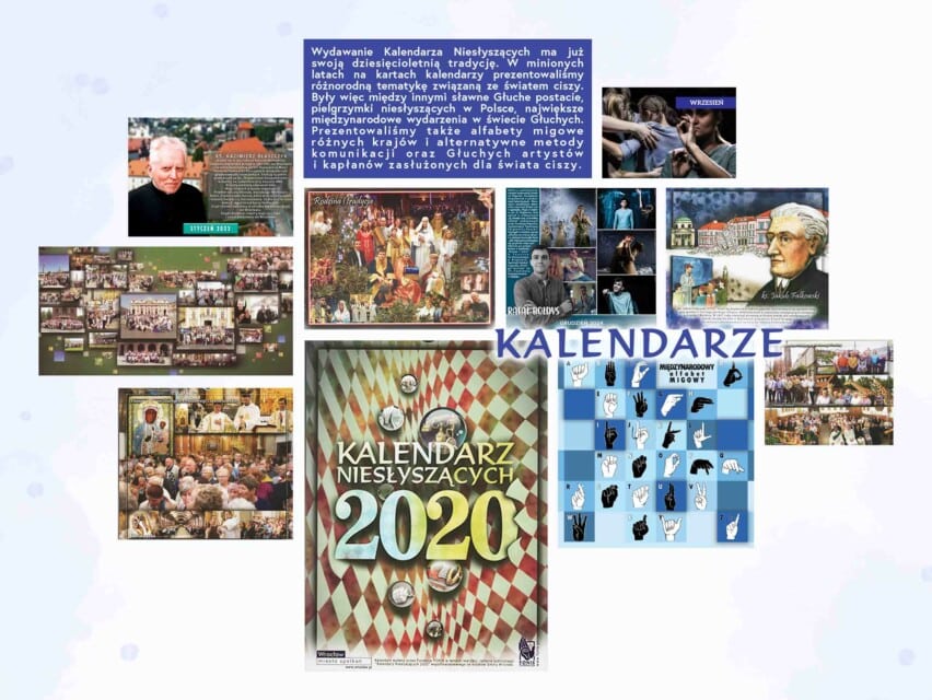 Kalendarze w Kalendarzu Nieslyszacych 2025 - Kalendarze w Kalendarzu Niesłyszących 2025